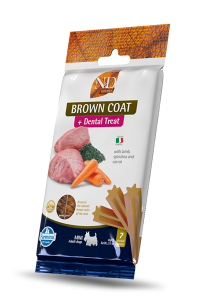 Farmina N&D Brown Coat Lamb, Carrot, and Kelp Dog Dental Treats