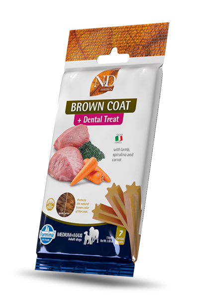 Farmina N&D Brown Coat Lamb, Carrot, and Kelp Dog Dental Treats