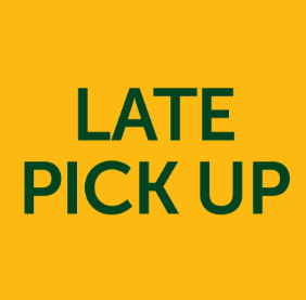 Late pick up $15 per 15 minutes